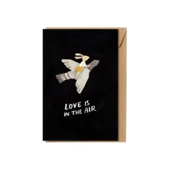 Main Sauvage Carte de voeux "Love is in the air" avec enveloppe - 15x22cm - New
