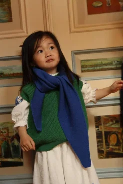 Hvid Écharpe Josephina - Bleu Cobalt -