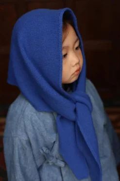 Hvid Écharpe Josephina - Bleu Cobalt -