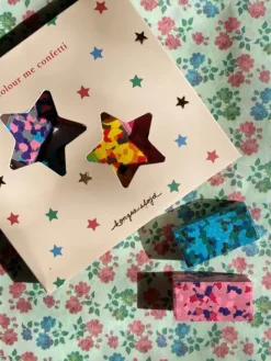 Konges Slojd Confetti krijtjes - Multi star -