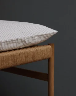 Studio Feder coussin lit bébé/lin 50x50 - ash lines - Best