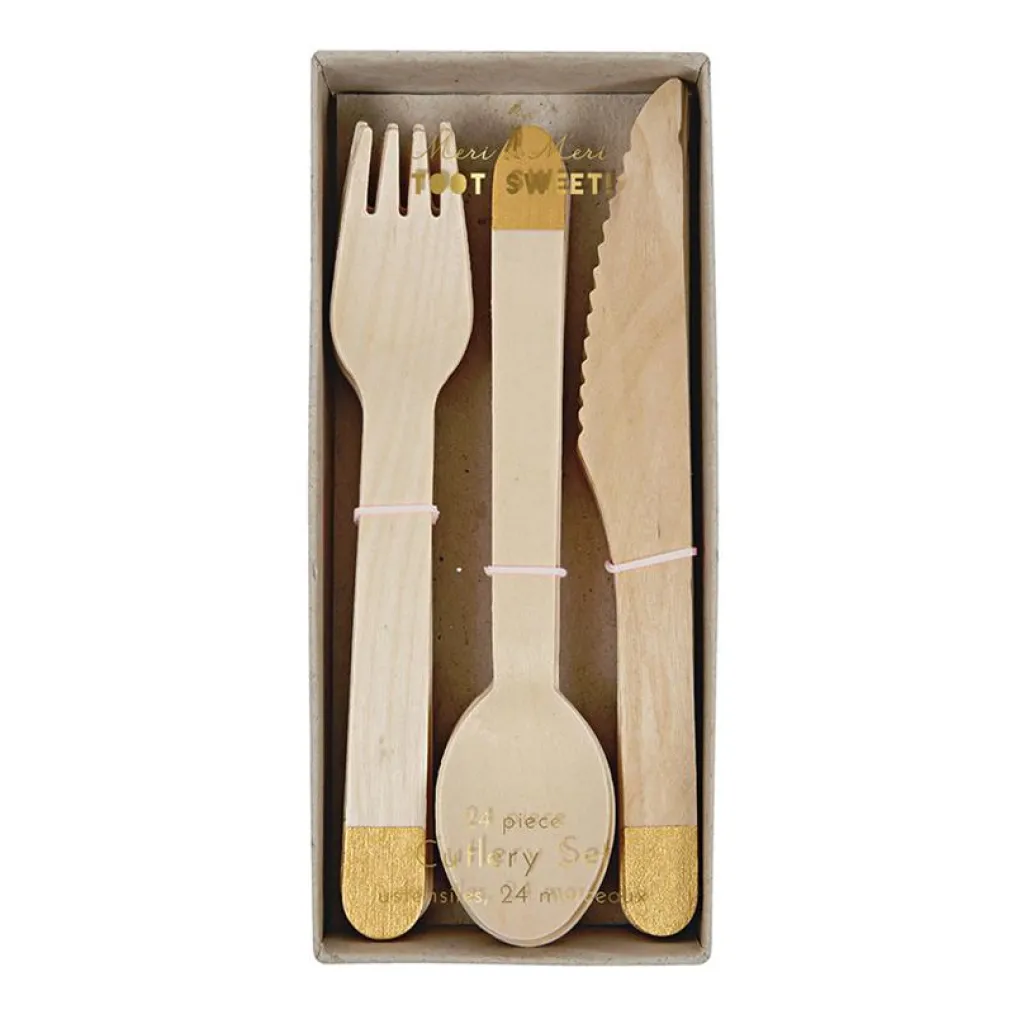 Meri Meri Couverts de fête - Gold - Discount