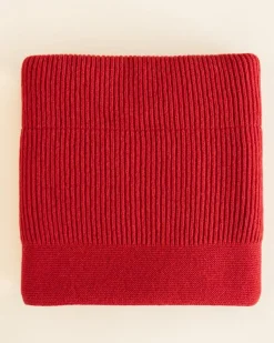Hvid Deken Gaston - Apple Red - Outlet