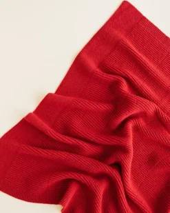Hvid Deken Gaston - Apple Red - Outlet