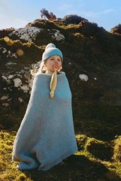 Hvid Deken Gaston - Frost Blue - Hot