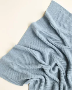 Hvid Deken Gaston - Frost Blue - Hot