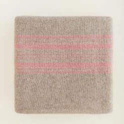 Hvid Deken Gilbert - Sand / Bubblegum - Discount