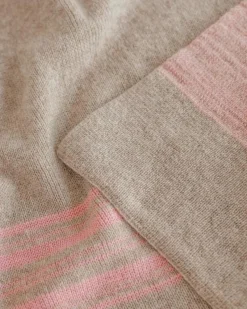 Hvid Deken Gilbert - Sand / Bubblegum - Discount