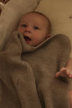Hvid Deken Ivy - Pebble -