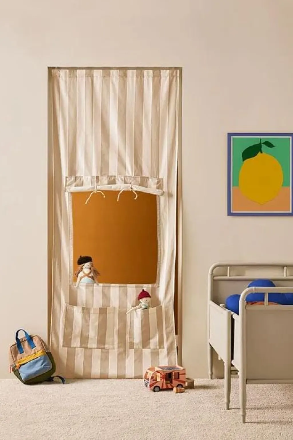 Kid's Concept Deurkiosk - Stripe Beige -