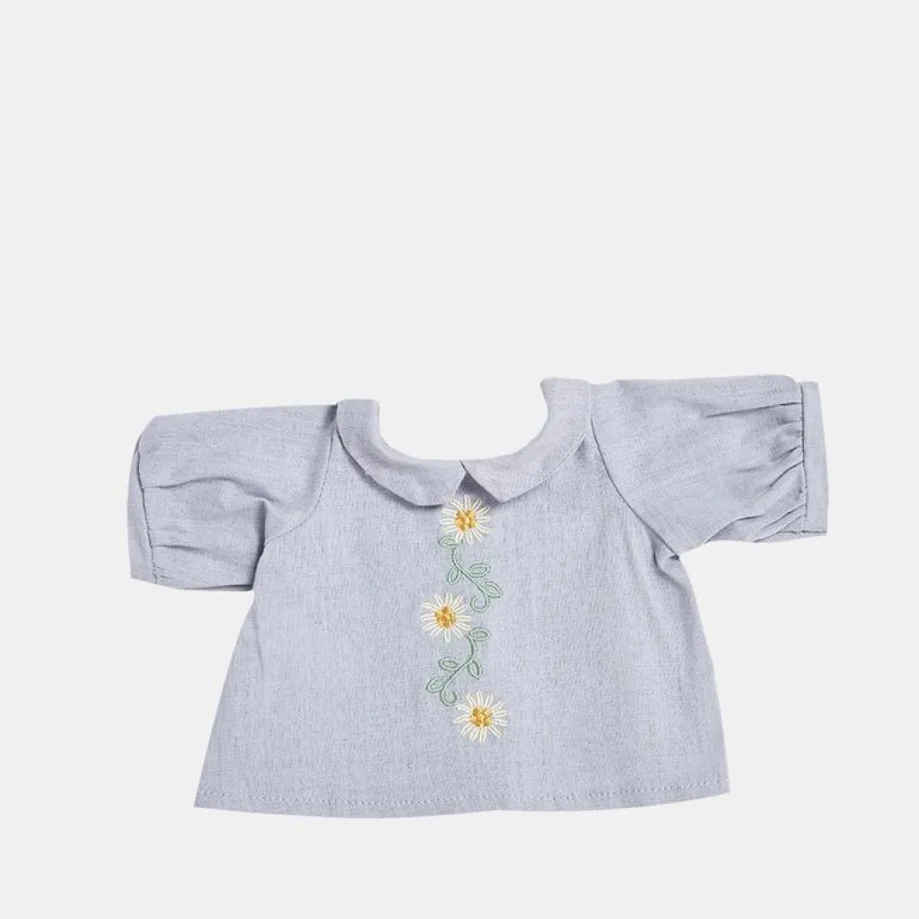 Olli Ella Dinkum Doll Cotton Daisy Dress - Cornflower Blue - Discount