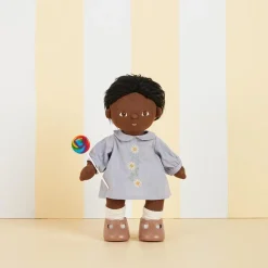 Olli Ella Dinkum Doll Cotton Daisy Dress - Cornflower Blue - Discount