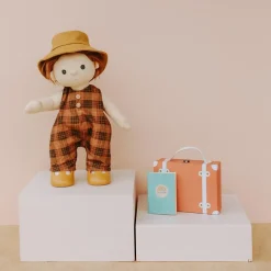 Olli Ella Dinkum Doll travel Togs - Apricot - Clearance