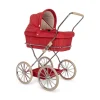 Konges Slojd Doll pram - Ribfluweel rood poppenwagen - Sale