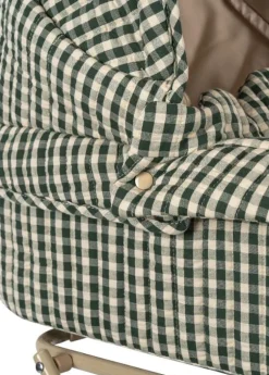 Konges Slojd Doll pram - Smoke pine check poppenwagen - Clearance