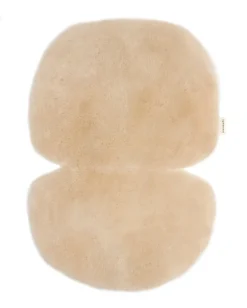 BINIBAMBA doudou en peau de mouton - cacahuète - Sale