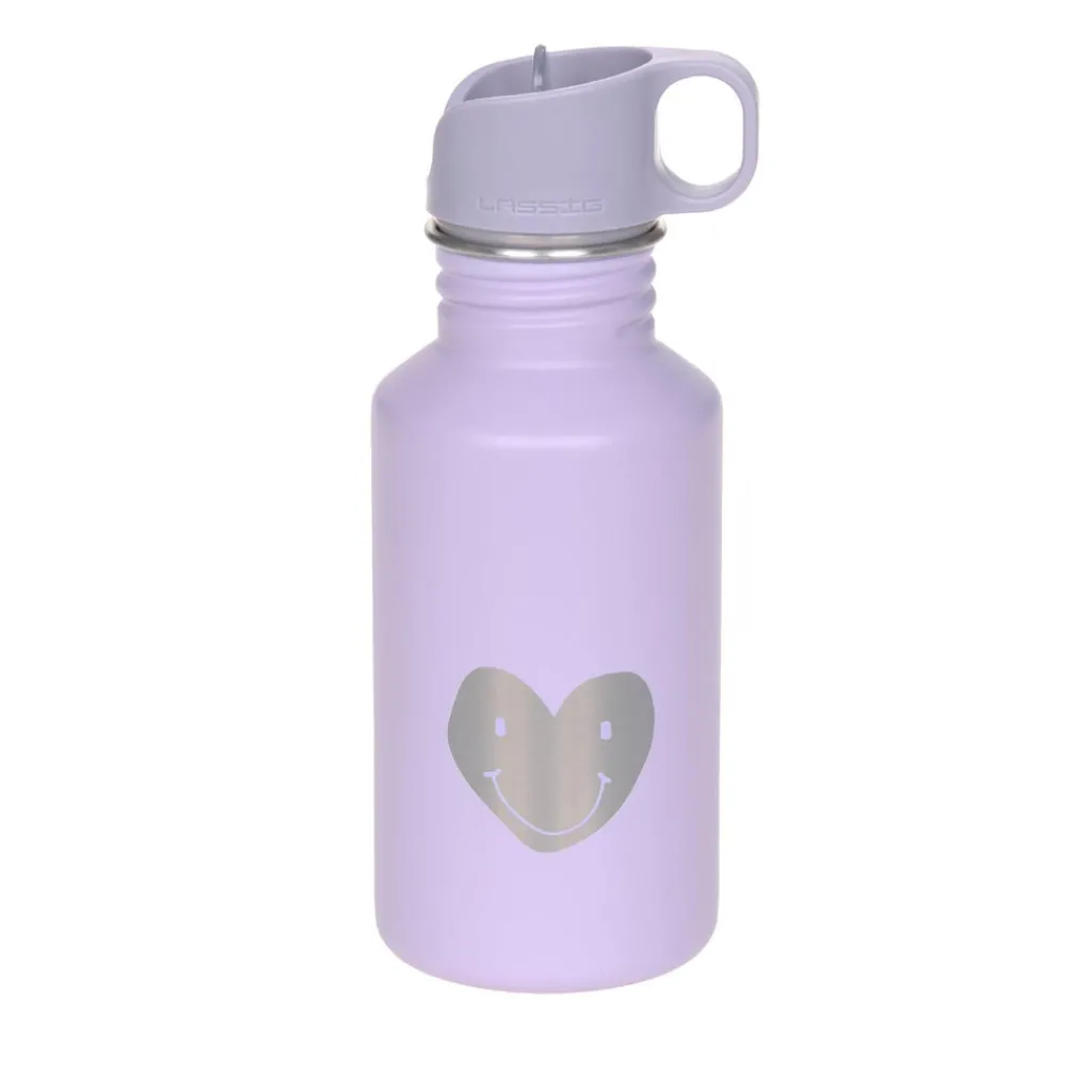 Lässig Drinkfles stainless steel - Little Gang - Heart Lilac - Hot