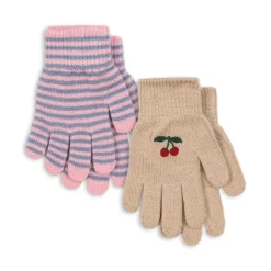 Konges Slojd Filla handschoenen - Cherry/Stripe - New