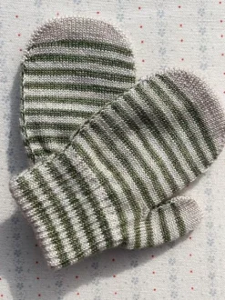Konges Slojd Filla wanten - Lemon/Stripe - Hot