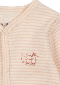 Fanga Fontana Fio onesie - Tea Stripe Cameo - Hot