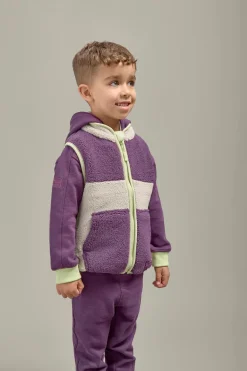 Grass & Air Fleece gilet - Amethyst/Grey - Outlet