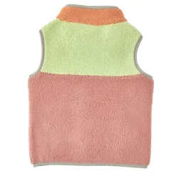 Grass & Air Fleece gilet - Pink/Orange/Green - Online