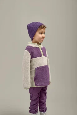 Grass & Air Fleece trui - Amethyst/Grey - Clearance