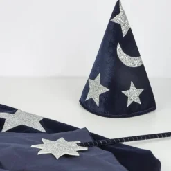 Meri Meri Fluwelen Tovenaarskostuum - Blauw - Clearance