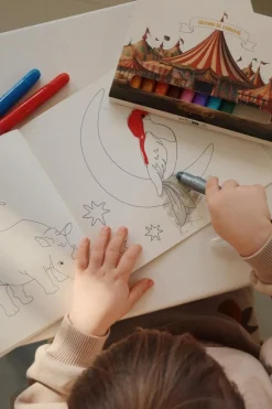 Konges Slojd Gelkleurpotloden met tekenblok - Sale