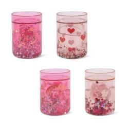 Konges Slojd Glitterbekers 4-pack - Pink mix -