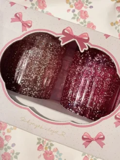 Konges Slojd Glitterbekers 4-pack - Pink mix -