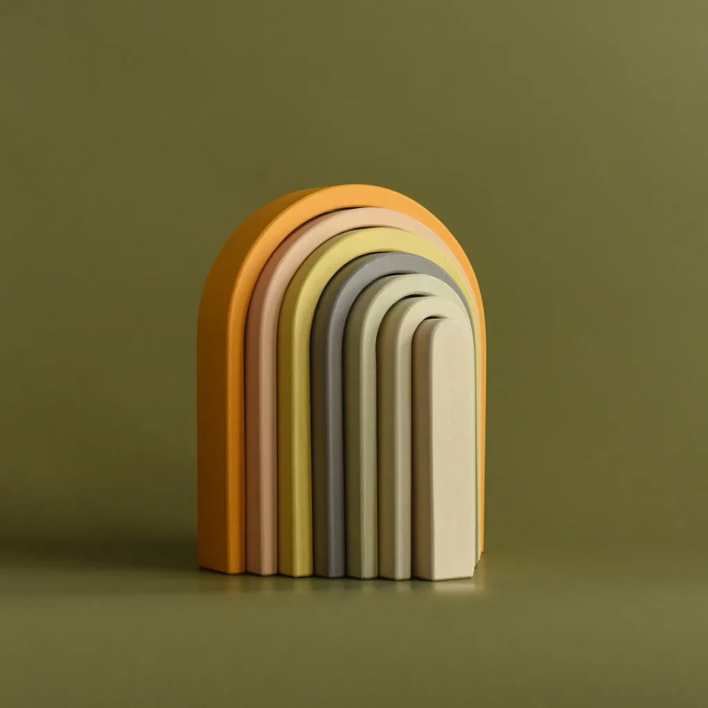 Min Min Copenhagen Grote regenboog hout - Pastel - New