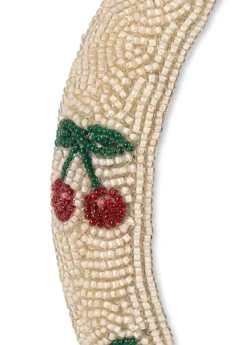 Konges Slojd Haarband met parels - Cherry - Sale