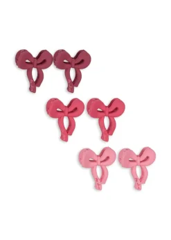 Konges Slojd Haarspeldjes Bow 6-pack - Pink mix - Hot