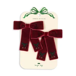 Konges Slojd Haarspeldjes Juliette 2-pack - Rio red - Hot