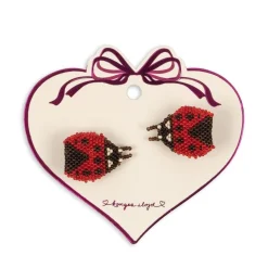 Konges Slojd Haarspeldjes met parels 2-pack - Ladybug - Outlet
