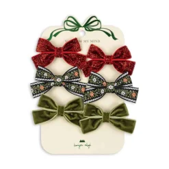 Konges Slojd Haarspeldjes Micki 6-pack - Red/Green - Outlet
