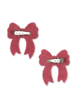 Konges Slojd Haarspeldjes Sequin Bow 2-pack - Rapture rose - Best