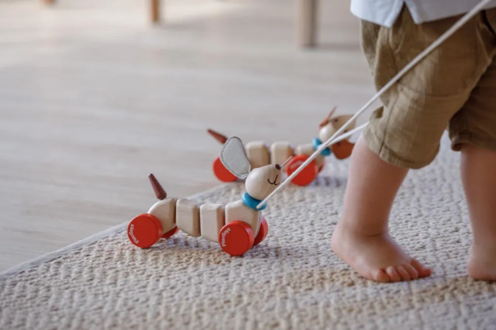 PlanToys Happy Puppy trekspeeltje - Outlet