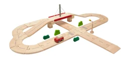 PlanToys Houten autobaan -