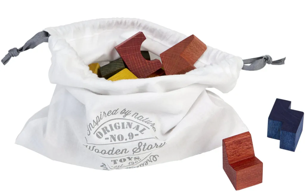 Wooden Story Houten blokkenset - Rainbow - Clearance