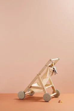 Kid's Concept Houten buggy poppen - Nature - Clearance