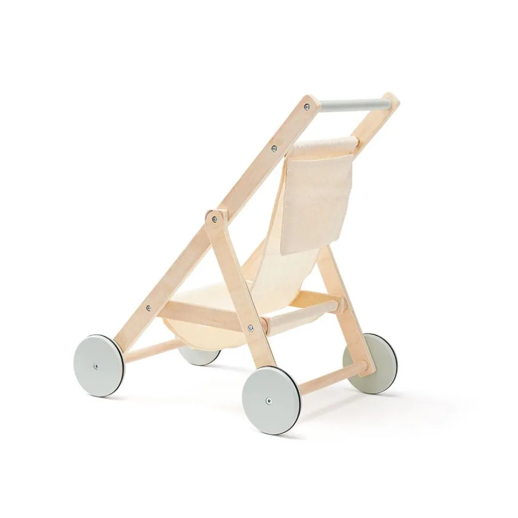 Kid's Concept Houten buggy poppen - Nature - Clearance