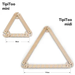 Ette Tete Houten evenwichtsbalk - TipiToo midi - Naturel - Clearance