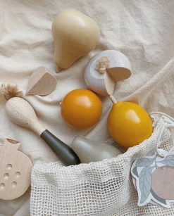Konges Slojd Houten groenten en fruit met zakje - Outlet
