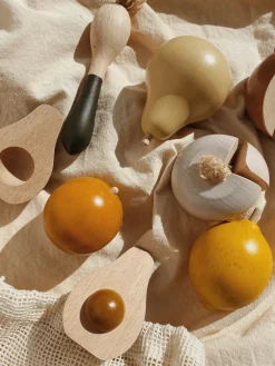Konges Slojd Houten groenten en fruit met zakje - Outlet