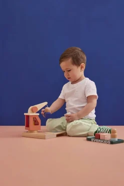 Kid's Concept Houten haven met containerschip en kraan - Discount