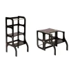 Ette Tete Houten leertoren Step'n sit - Zwart met zilver - Outlet