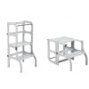 Ette Tete Houten leertoren Step'n sit - Grijs met zilver - Best