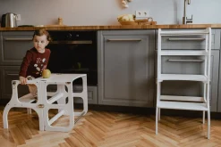 Ette Tete Houten leertoren Step'n sit - Grijs met zilver - Best